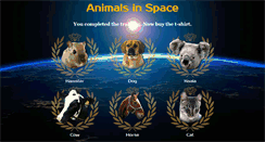 Desktop Screenshot of animals-in-space.com